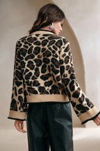 Slouchy Leopard Knitwear Cardigan image 2