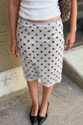 Low Waist Polka Dot Print Skirt image 1