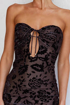 Sexy Lace Backless Strapless Midi Dress image 6