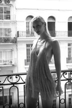 Sexy Tassel Patchwork Backless Vacation Mini Dress image 3