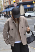Vintage Style Woolen Office Coat image 1
