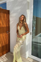 Hollow Sleeveless High Waist Sequin Floral Dress image 3