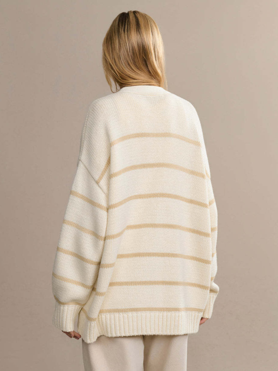 Striped Loose Knit Cardigan image 10