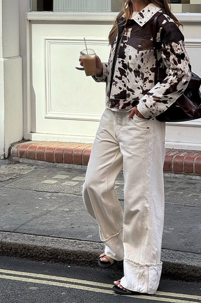 Casual Printed Overshirt Coat image 2