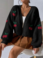 Embroidered Open Front Cardigan image 7