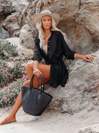 Textured Beach Cover Up Blouse image 5