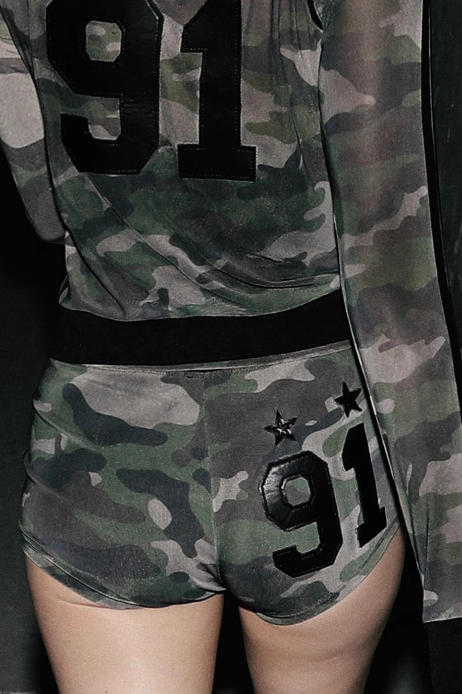 Vintage Casual Print Slim Fit Hot Shorts image 3