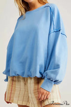 Edge Raw Neck Crew Sweatshirt image 2