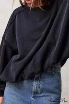 Edge Raw Neck Crew Sweatshirt image 7