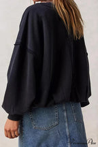 Edge Raw Neck Crew Sweatshirt image 8