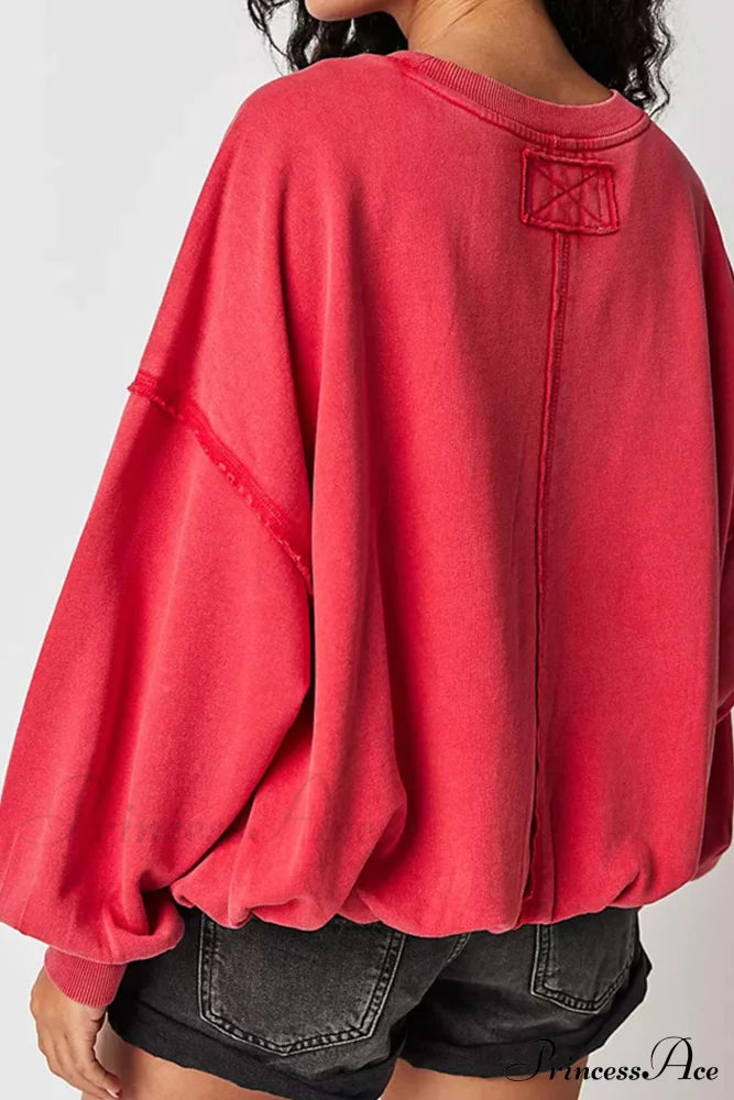 Edge Raw Neck Crew Sweatshirt image 6