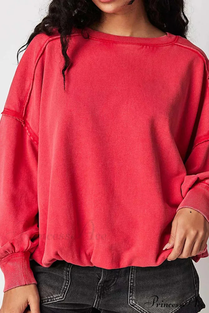 Edge Raw Neck Crew Sweatshirt image 5