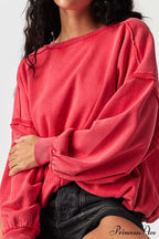 Edge Raw Neck Crew Sweatshirt image 4