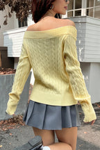 Edgy Long-Sleeve Knit Sweater image 7