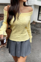 Edgy Long-Sleeve Knit Sweater image 6