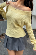 Edgy Long-Sleeve Knit Sweater image 5
