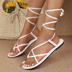 Mira Flat Sandals styled for Avrienne
