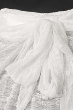 Elegant Lace Wrap Off Shoulder Blouse image 6