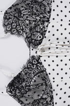 Satin Polka Dot Lace Cami Top image 5