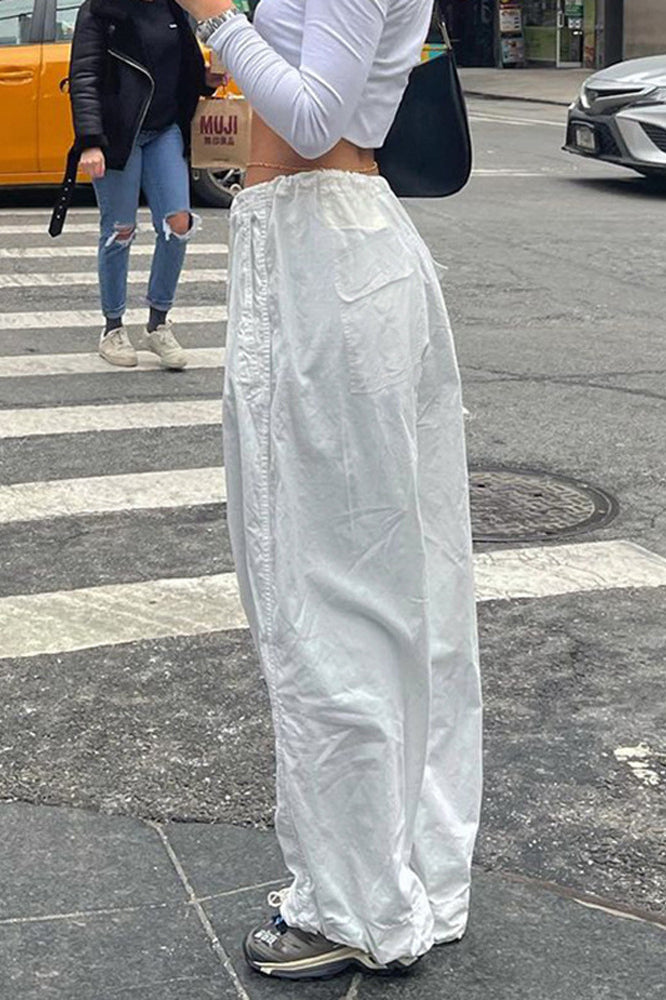 Fashionable Low-Waisted Drawstring Cargo Pant image 3