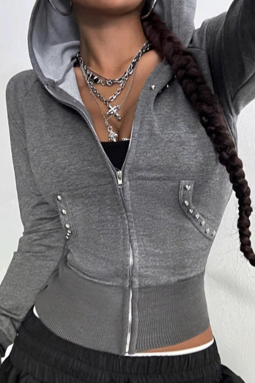 Minimalist Slim Fit Printed Hoodie image 1