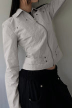 Zip Up Solid Color Utility Jacket image 1