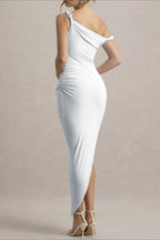 Asymmetrical Bodycon Maxi Party Dress image 14