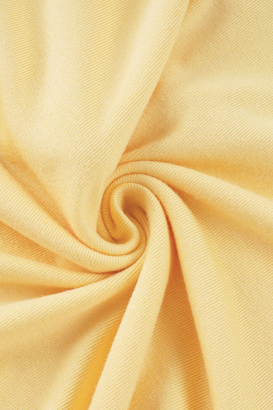 Solid Ruffle Splice V Neck Blouse image 5