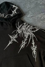 Retro Personalized Print Oversized Hoodie image 4