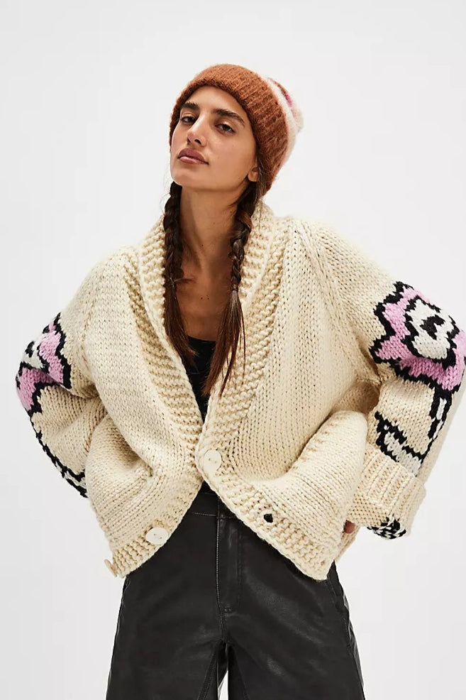 Graphic Print Cardigan image 1