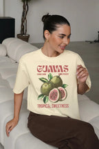 Casual Loose Cotton Fruit Print T-shirt image 2