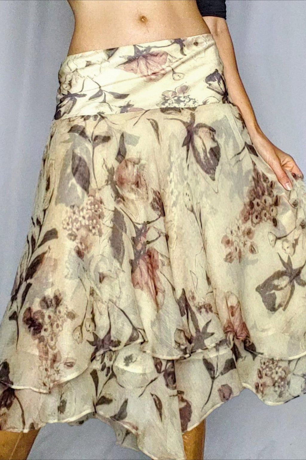 Loose Fit High Waist Mesh Skirt image 4