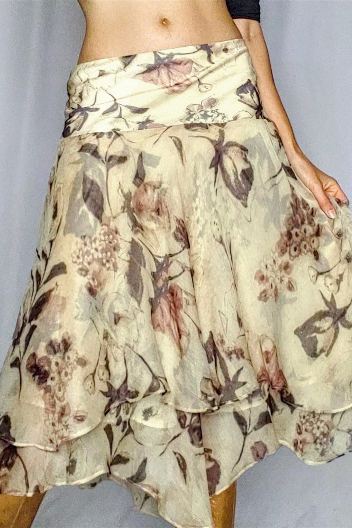 Loose Fit High Waist Mesh Skirt image 4