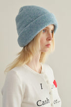 Solid Color Wool Blend Double Layer Seamless Thick Knitted Hat image 5