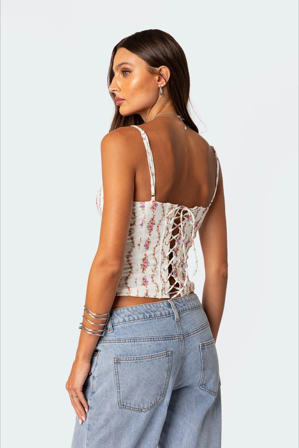 Vintage Chic Floral Crop Cami Top image 8
