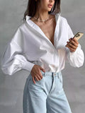 Loose Lantern Sleeve Blouse image 1