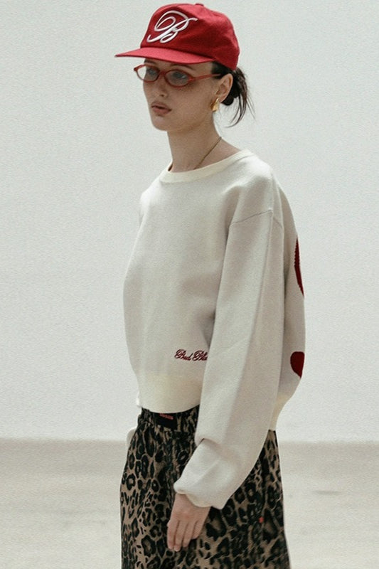 Casual Vintage Crew Neck Sweater image 16