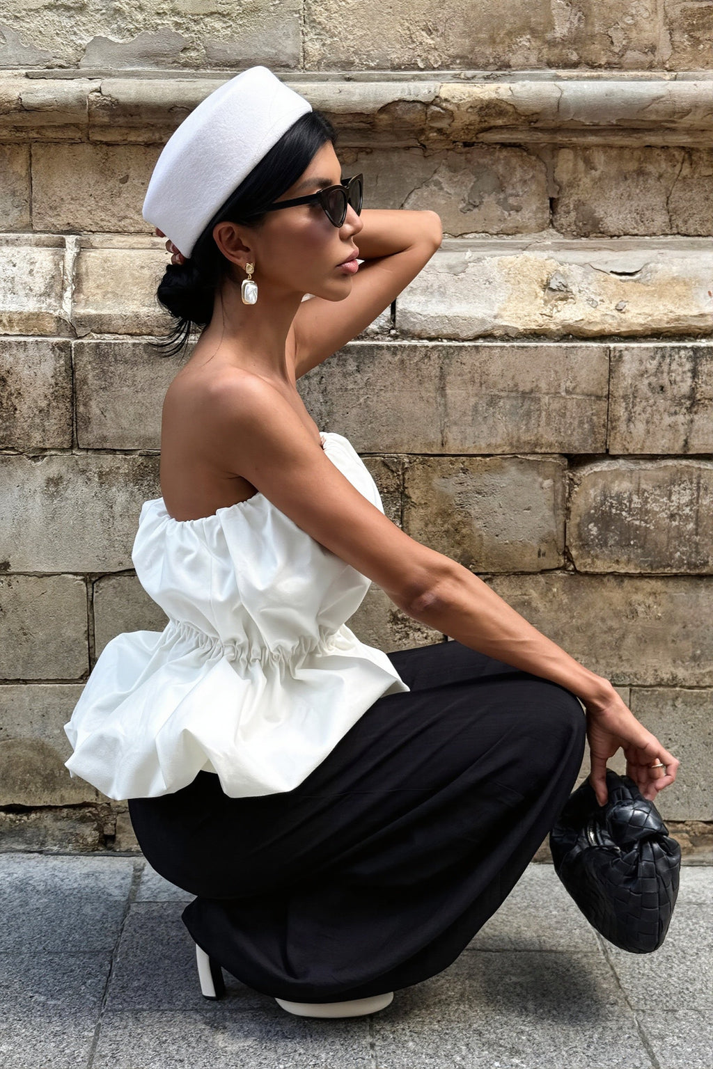 Elegant Ruched Strapless Casual Layering Blouse image 3