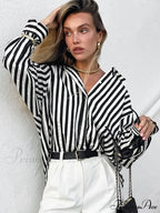 Effortless Charming Pinstripe Shirt image 2