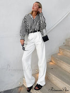 Effortless Charming Pinstripe Shirt image 3