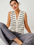 Effortless Charming Stripe Vest image 1