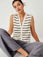Effortless Charming Stripe Vest image 1