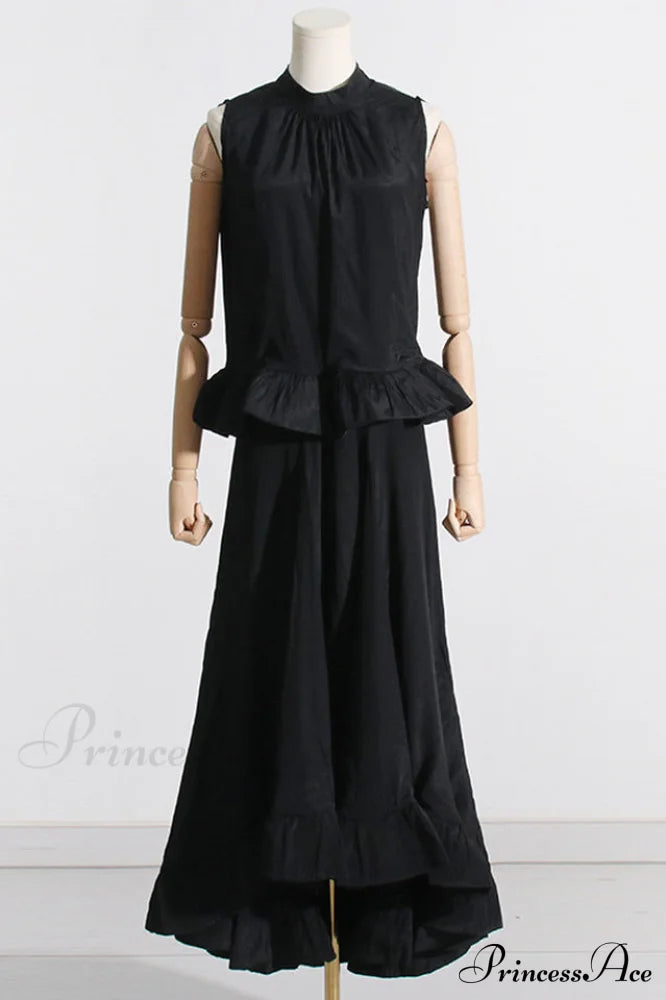 Elaine Pink Sleeveless Charming Ruffle Mermaid Set image 15