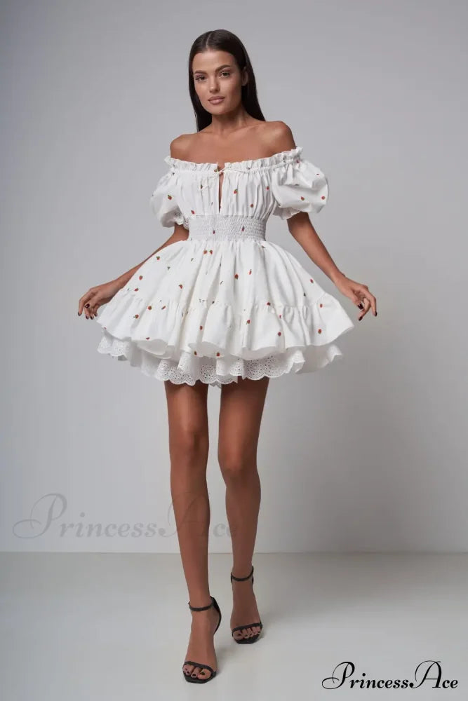 Elara Puff Stylish Sleeve Mini Dress image 2