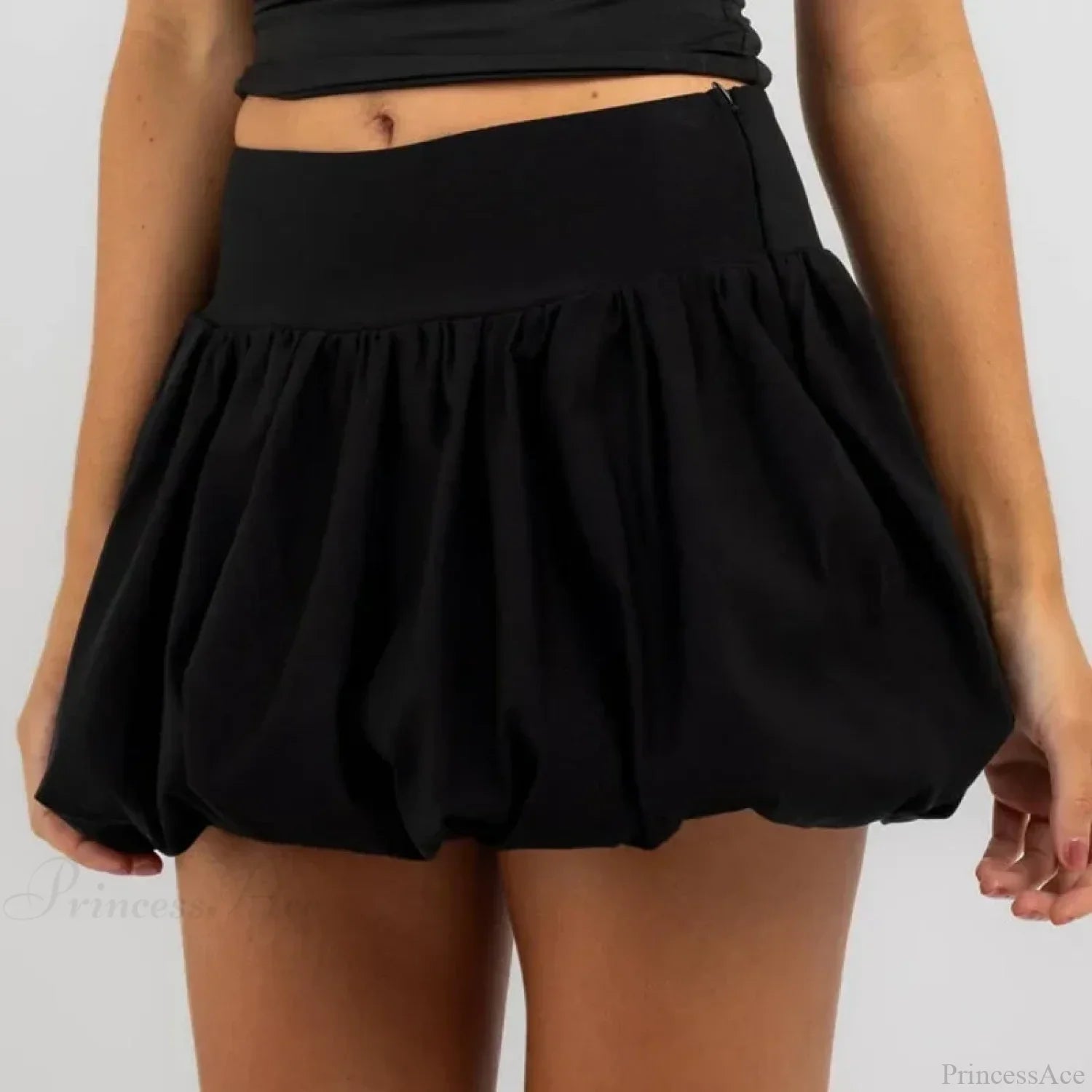 Elastic Flare Puffy Balloon Skirt image 5