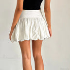 Elastic High Waist A-Line Skirt image 2