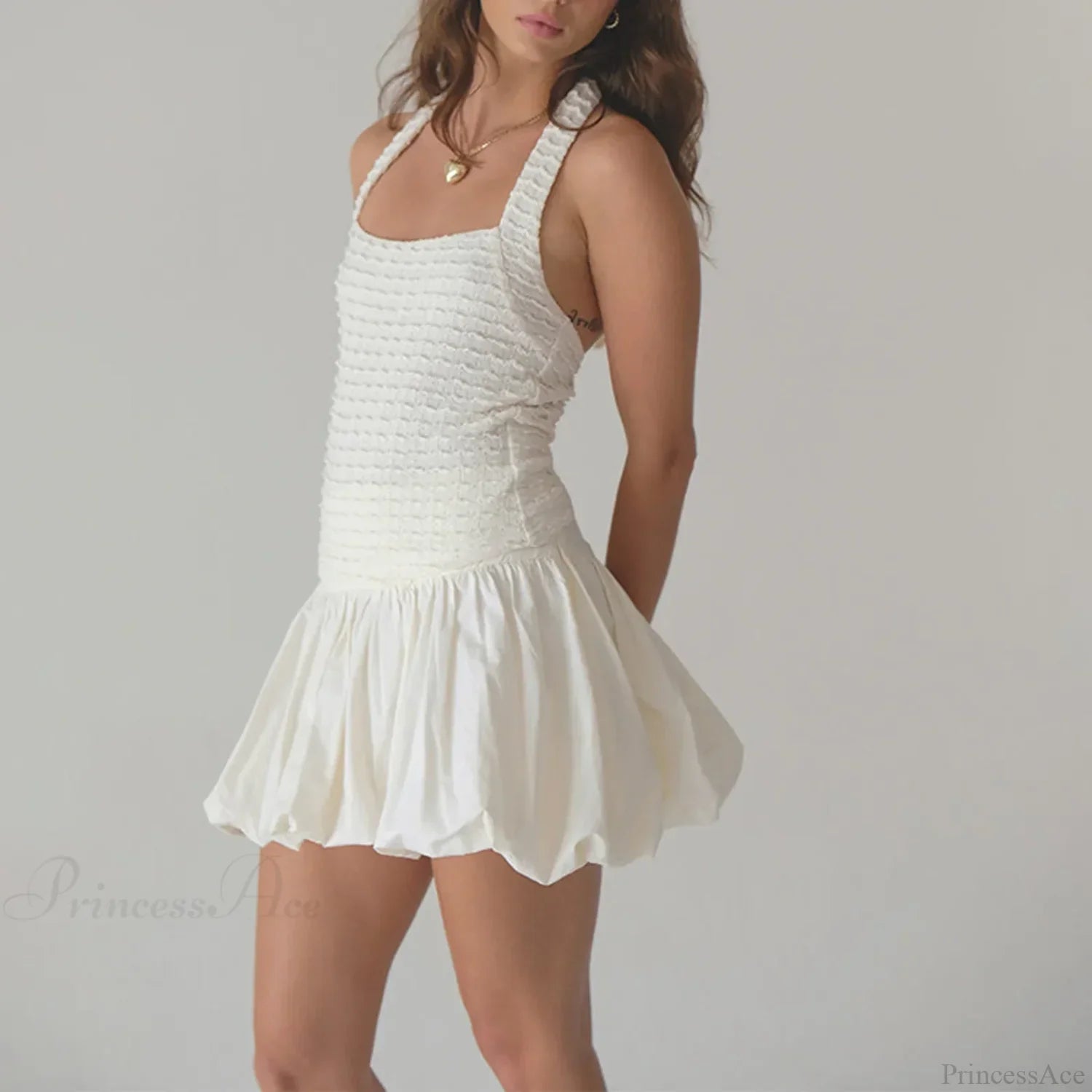 Elastic High Waist A-Line Skirt image 6