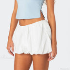 Elastic Waist A-Line Summer Skirt image 3