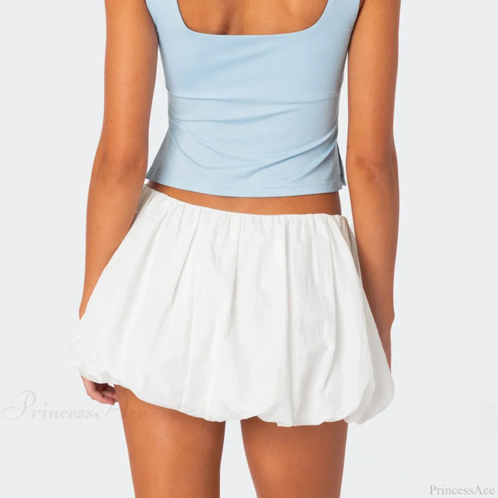 Elastic Waist A-Line Summer Skirt image 4