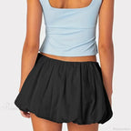 Elastic Waist A-Line Summer Skirt image 6